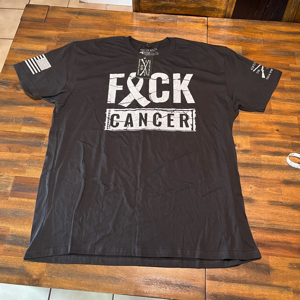 Grunt Style F*CK Cancer Black Graphic T-Shirt